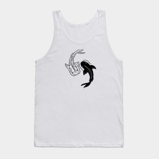 Ying Yang fishes, carp , balance Tank Top